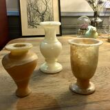 Lot of 3 marble vases