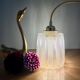 Vintage holophane glass globe lamp