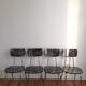 Set of 4 formica chairs signed roc