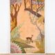 Art Deco panel painting signed P. Tavitian from the 1930s.