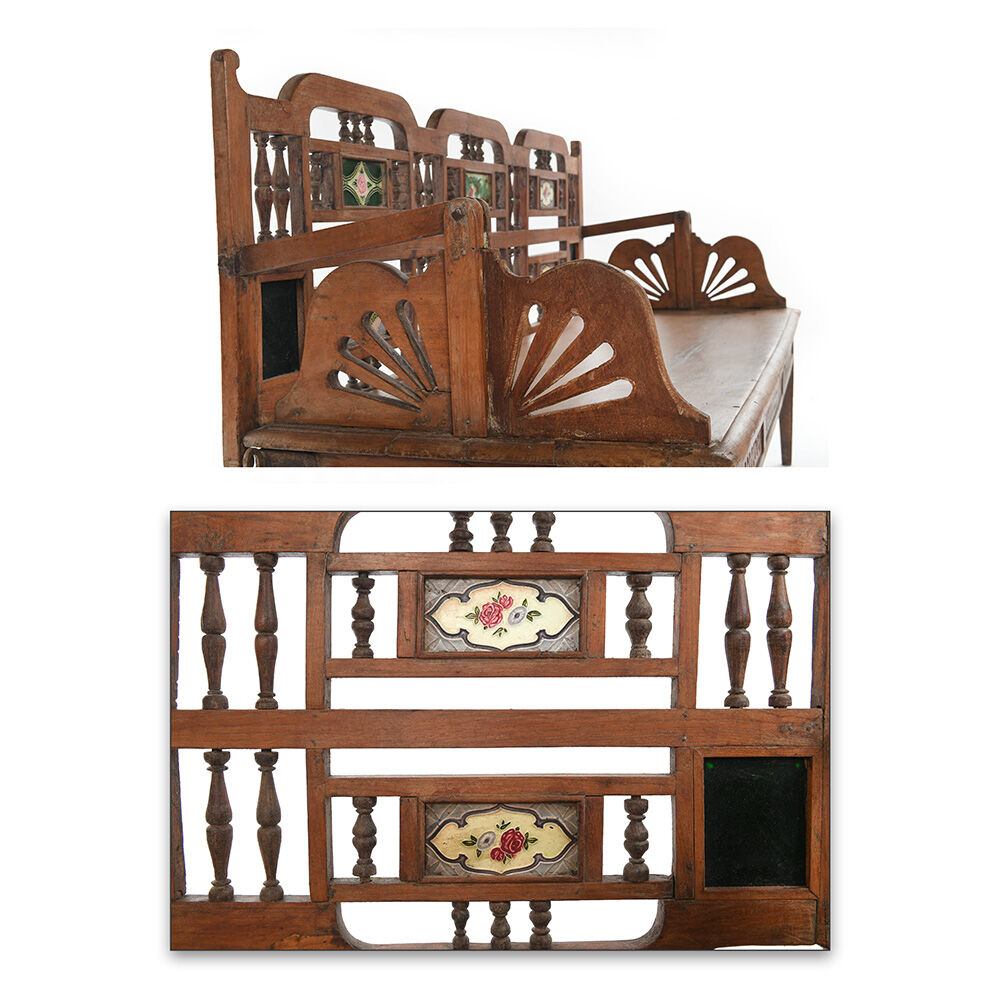 Transformable wooden bench