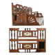 Transformable wooden bench