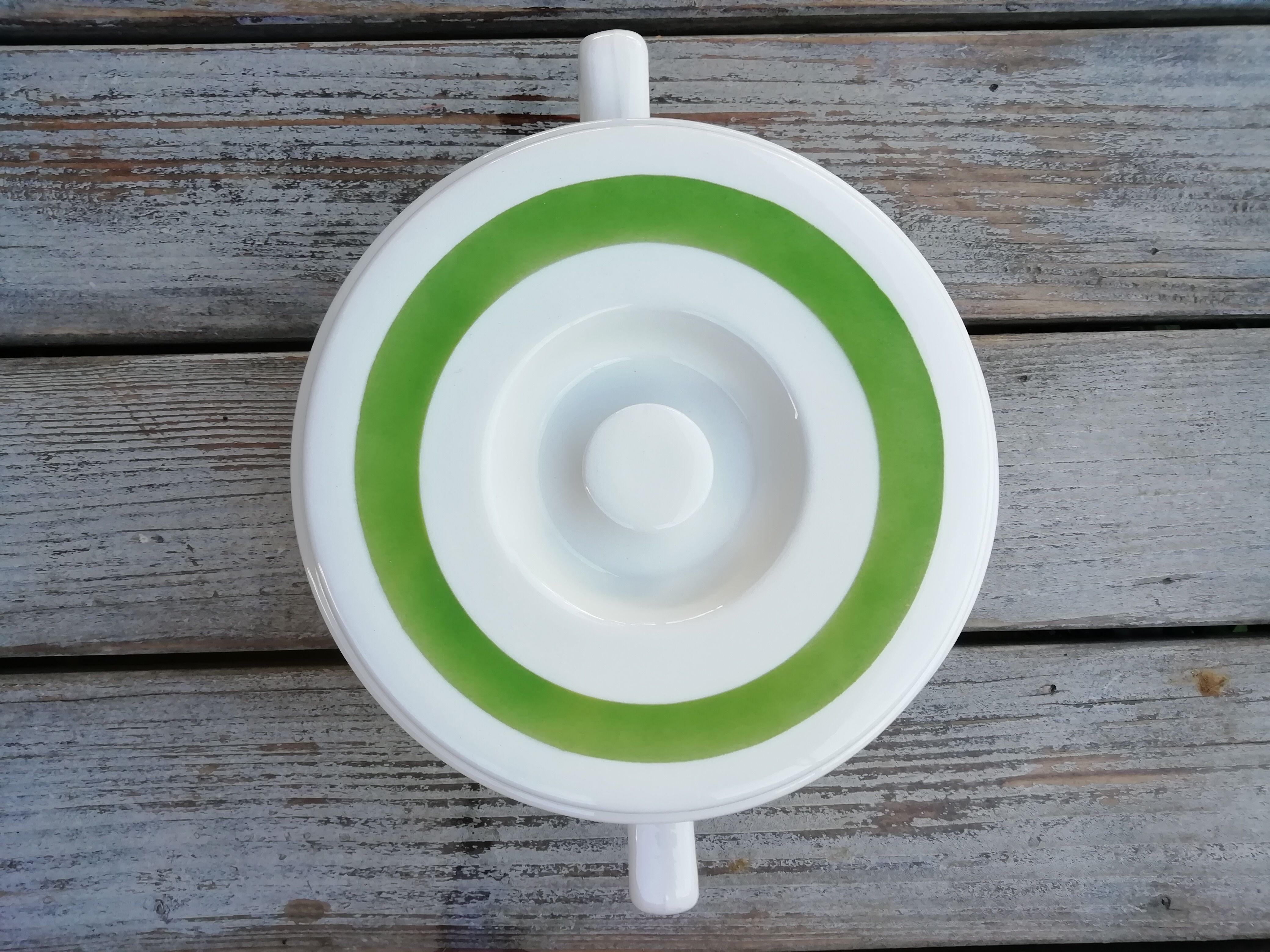 Vegetable soup decorated apple