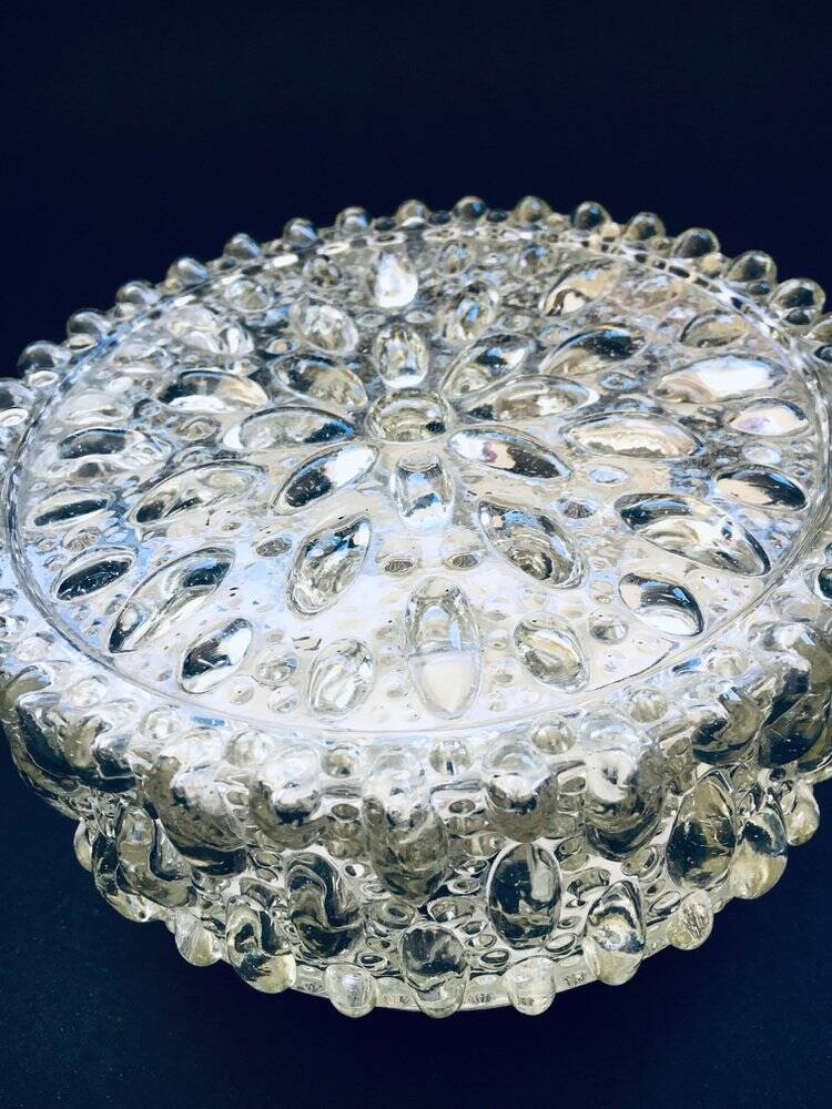Wall lamp in glass by Helena Tynell for Glashütte Limburg, 1960s