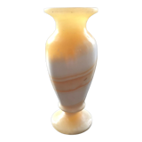 Two-tone marble candle holder