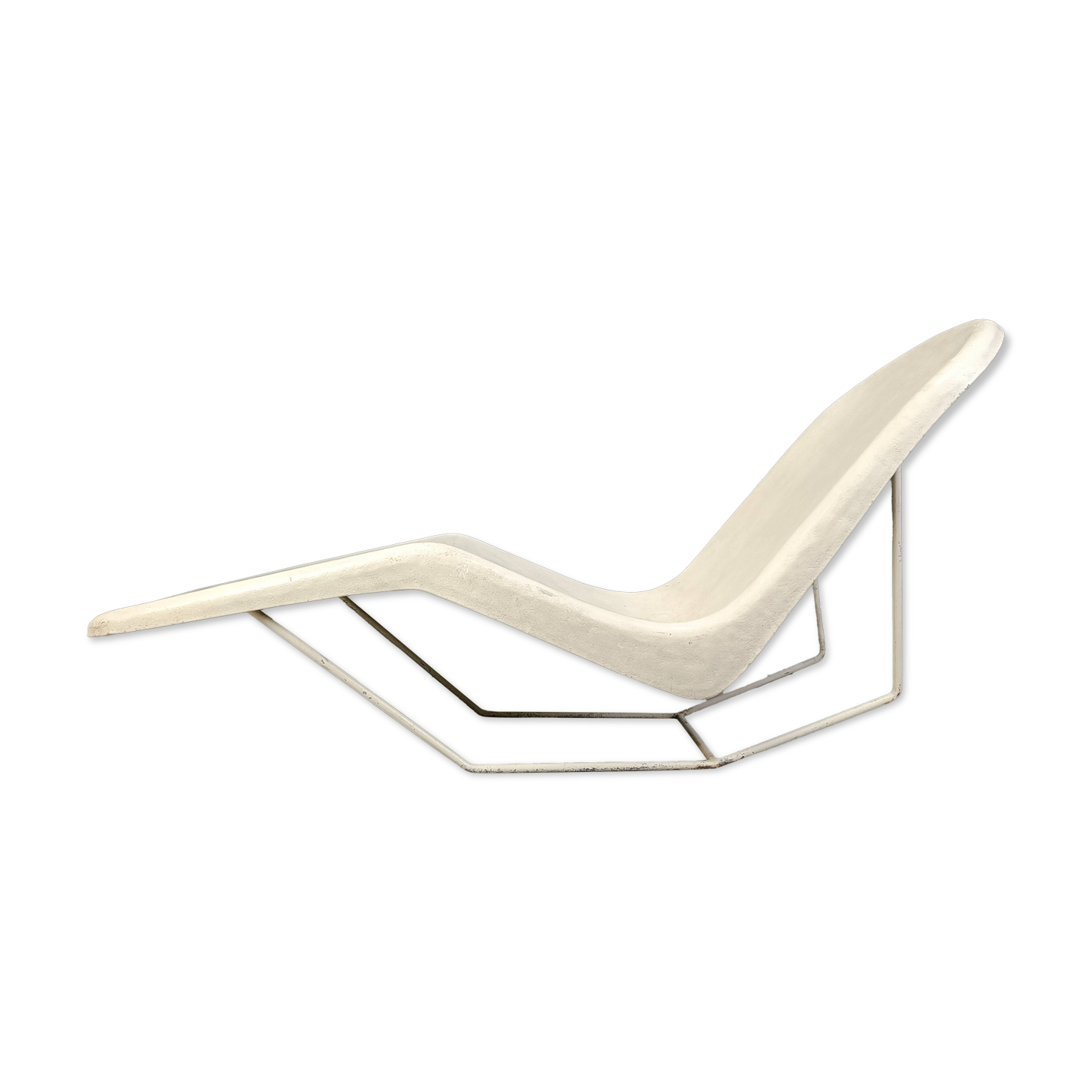Mid century fiberglass chaise longue, 1960s