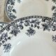 4 vintage soup plates iron earth Saint-Amand - Jane model