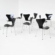 Chaises de salle à manger 'Butterfly' Arne Jacobsen 3107 Fritz Hansen Danemark 1967