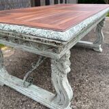 Table with carved legs