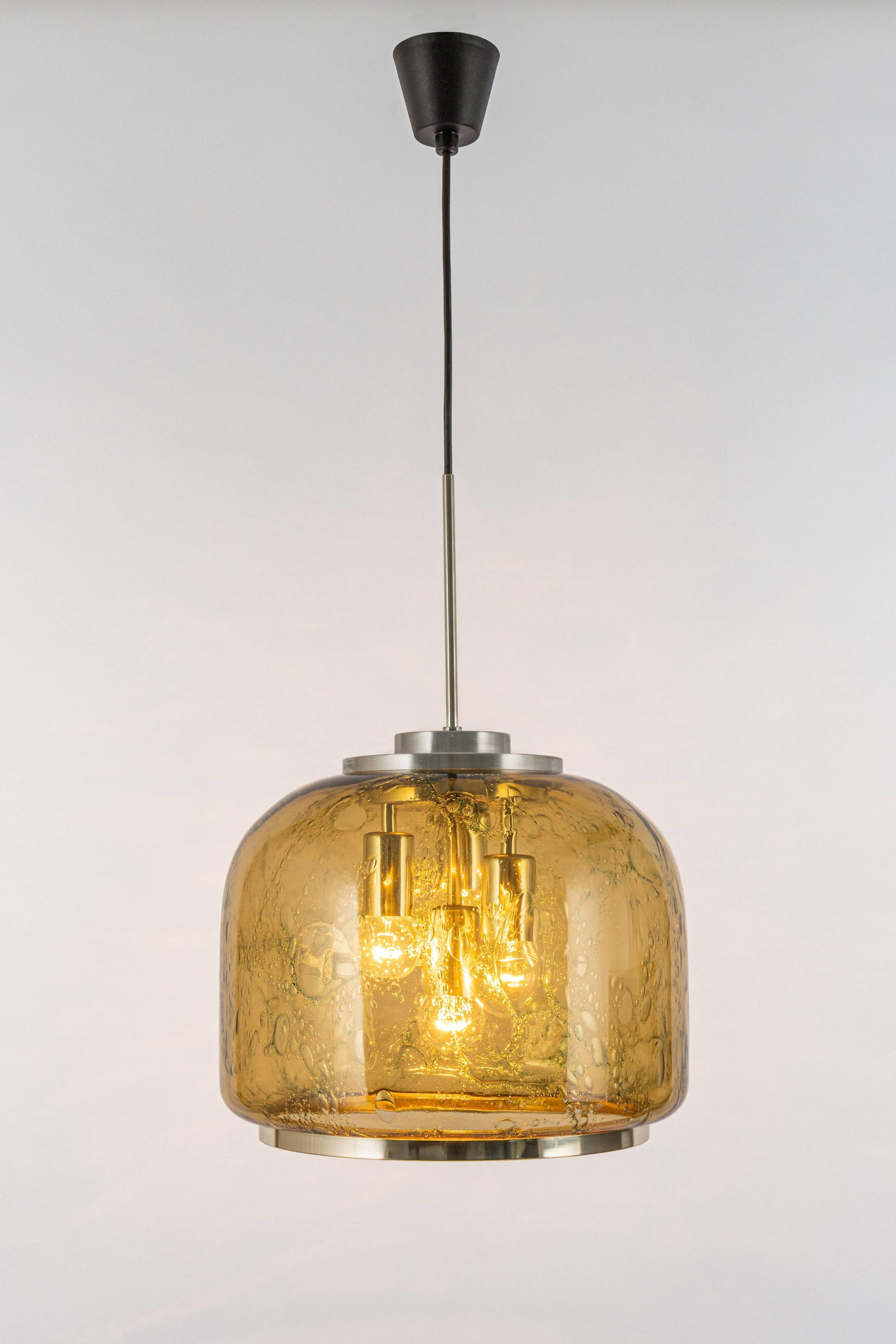Large Murano pendant lamp by Doria, Germany, 1970s.