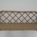 Rattan wall shelf