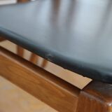 6 Scandinavian beech skai chairs