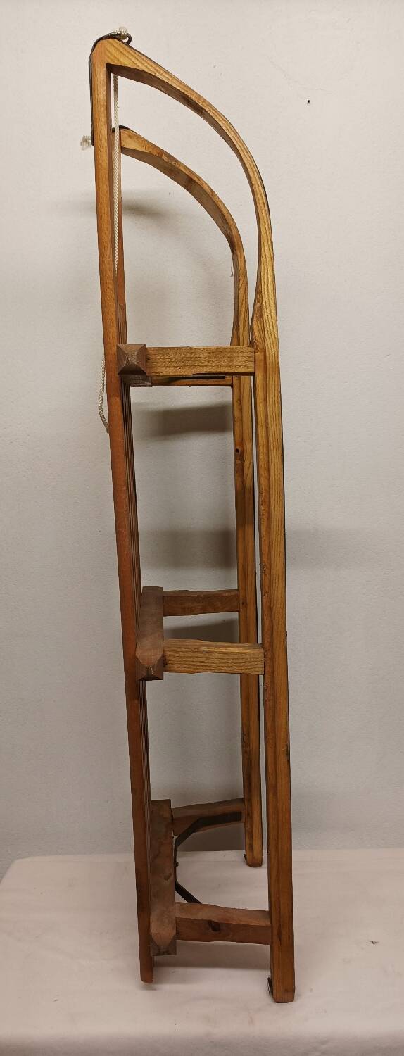Ancienne luge traîneau en bois Vintage