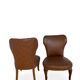 Ensemble de chaises d'appoint et tabouret pour pied, années 1950.