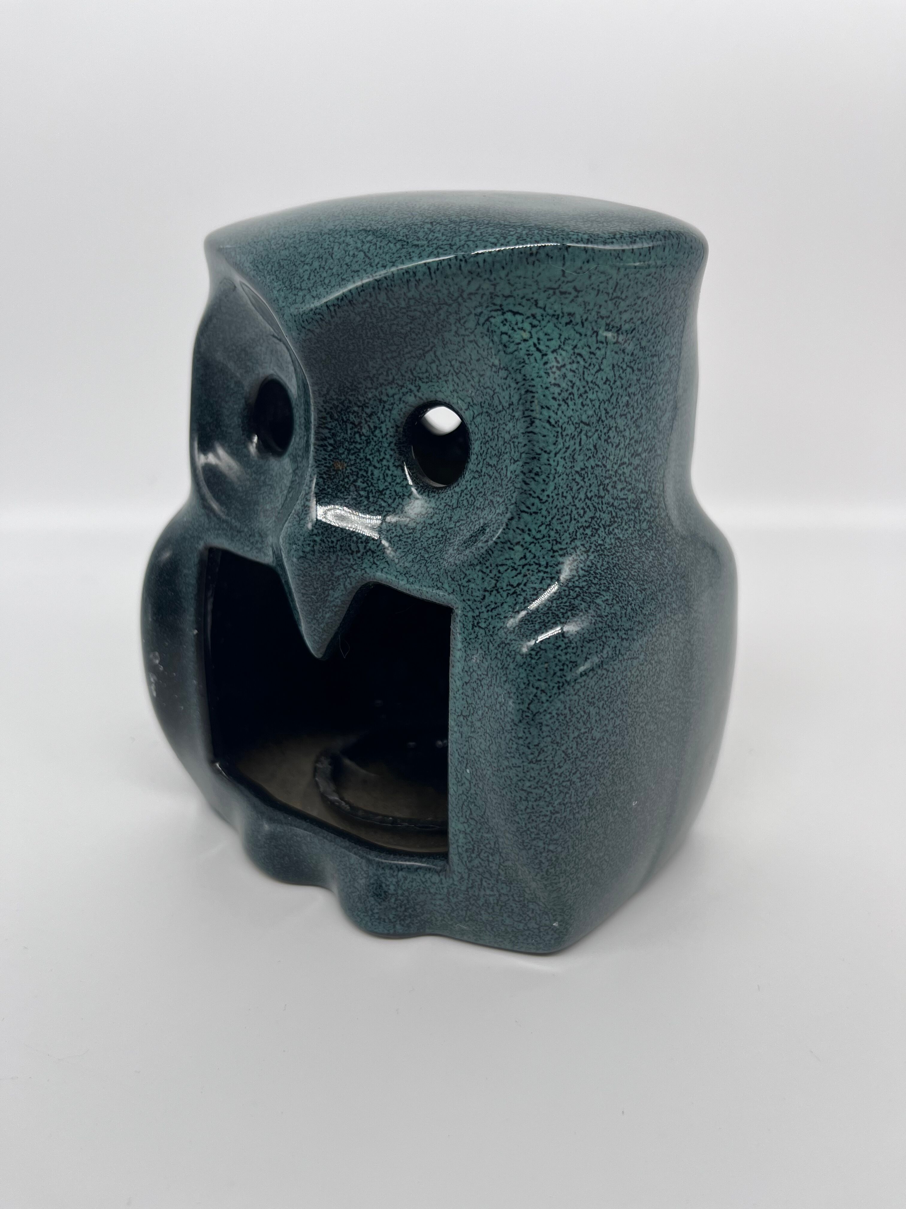 Bougeoir hibou en céramique
