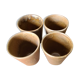 4 sandstone cups