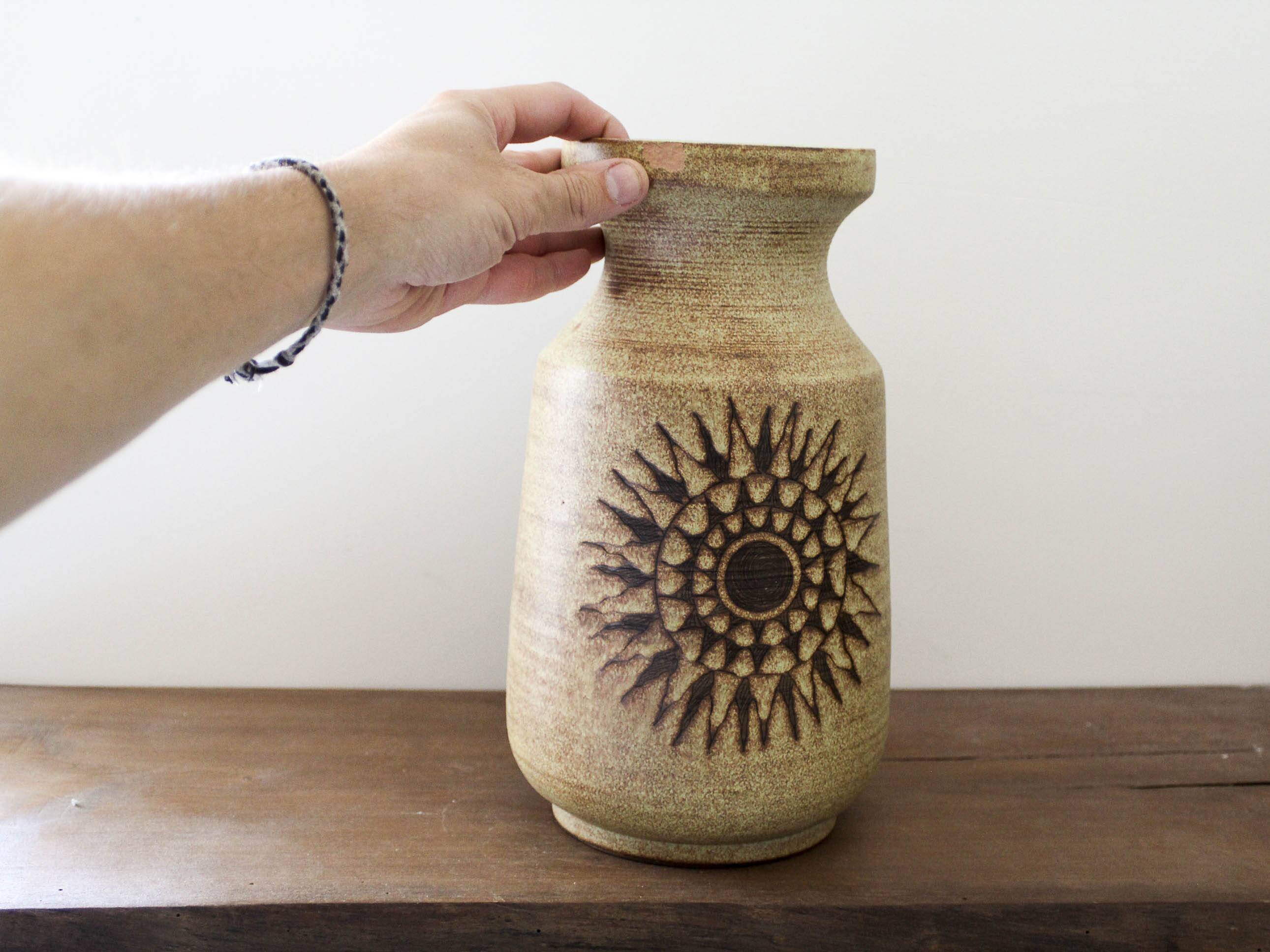 Fonck and Mateo Vallauris ceramic vase