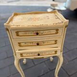 Pair of hand-painted Venetian bedside tables – baroque style