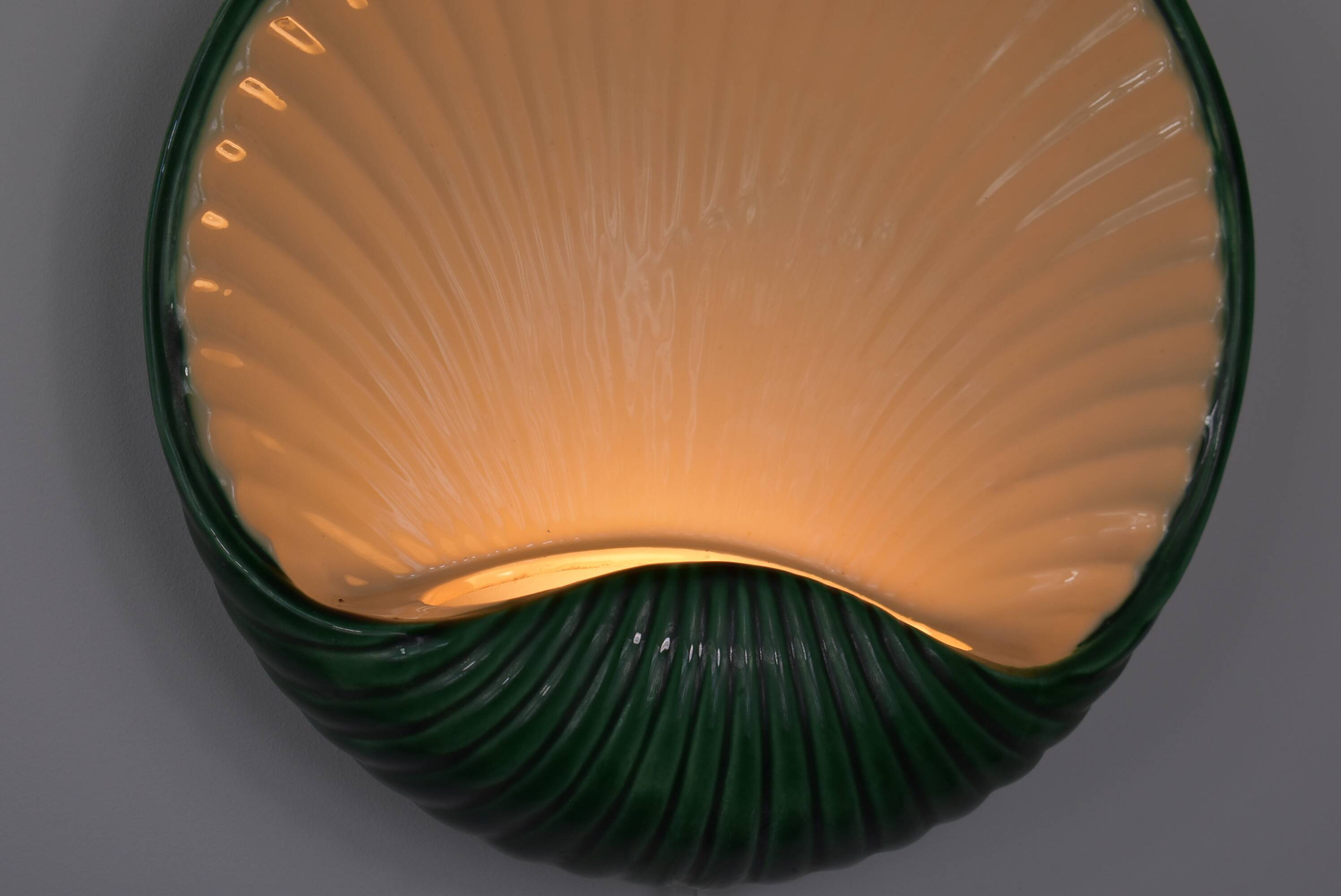 Pair of porcelain wall light art deco era