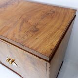Art deco display cabinet in walnut veneer - Circa 1930