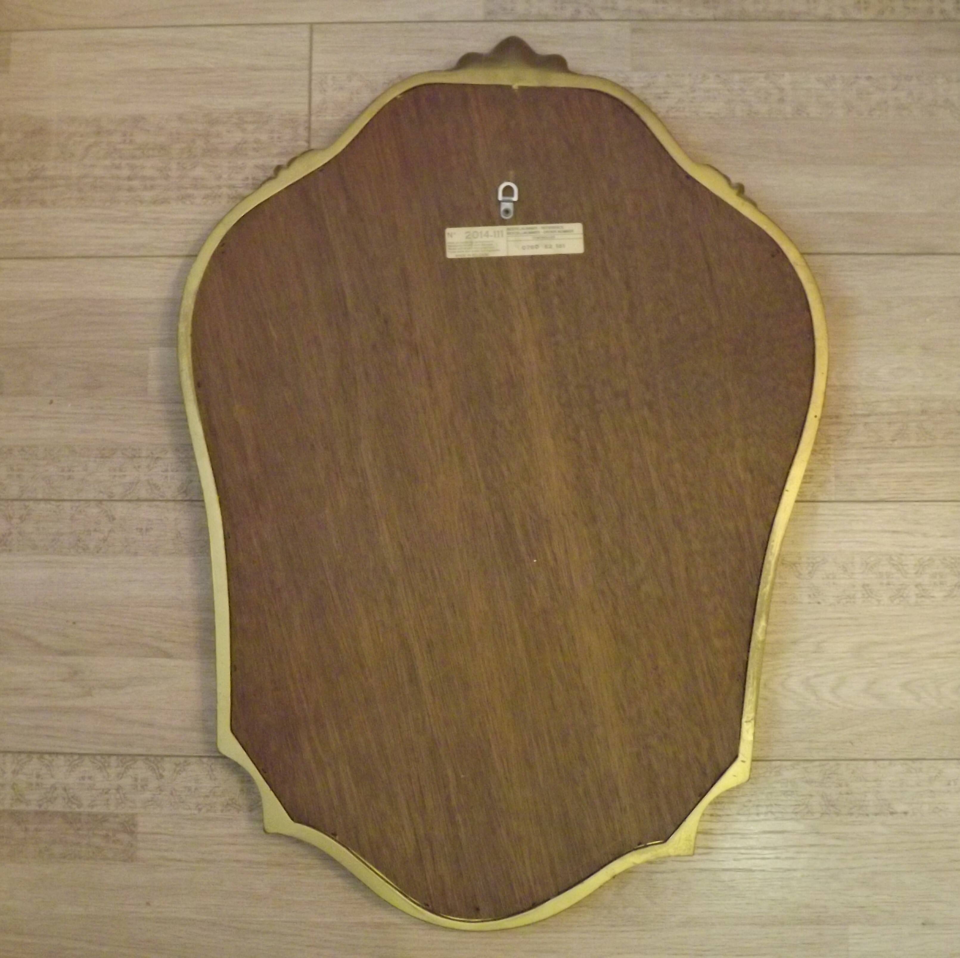 Vintage Ornate Gold Resin Wall-Mounted Mirror & Matching Console Table 5055