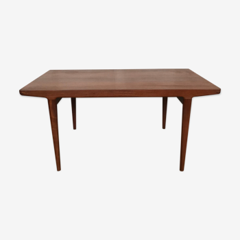 Table scandinave en teck design1950 1960 pieds fuseaux