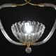 Amazing Art Decò Murano Glass Pendant Chandelier by Ercole Barovier, 1940s