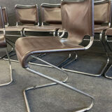 Suite of 8 chairs Pascal Mourgue model Biscia