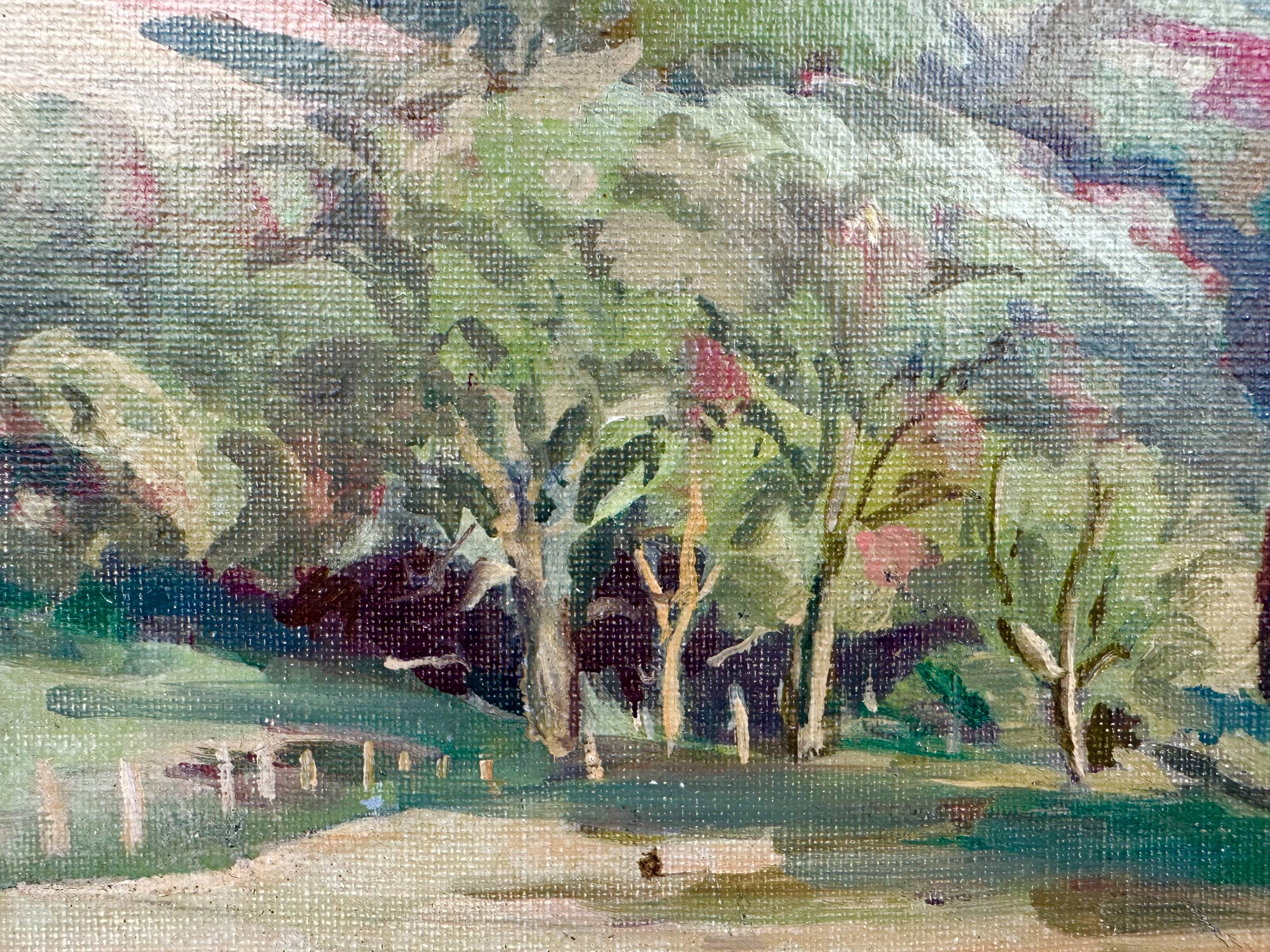 Vintage oil on canvas