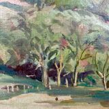 Vintage oil on canvas
