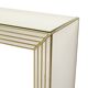 Miroir avec console argentés et dorés – Deknudt