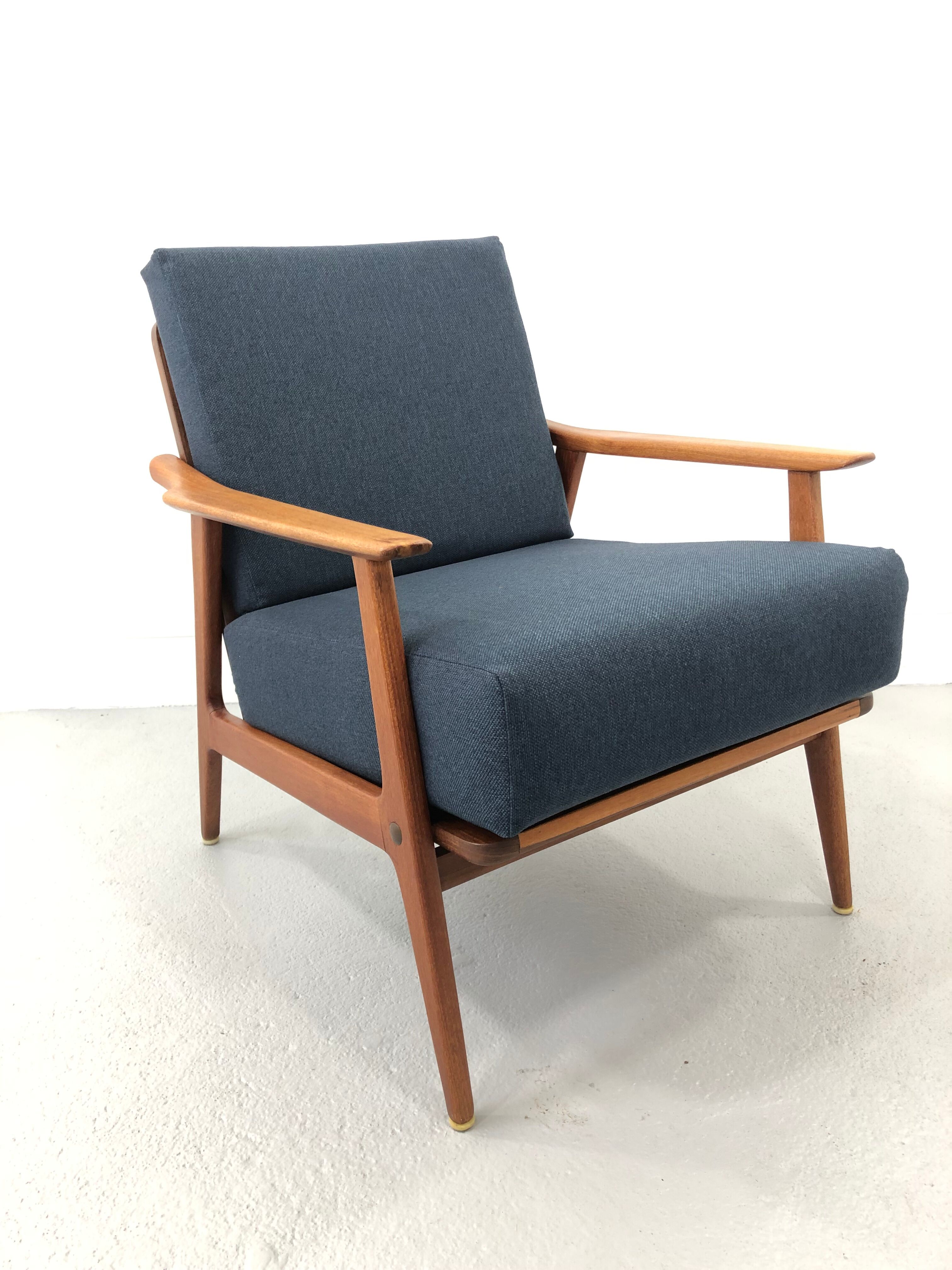 Vintage danish teak lounge chair, 1970s