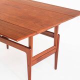 Vintage "Elevator" teak table Designed by Kai Kristiansen for VMMobler. Denmark, 1960s