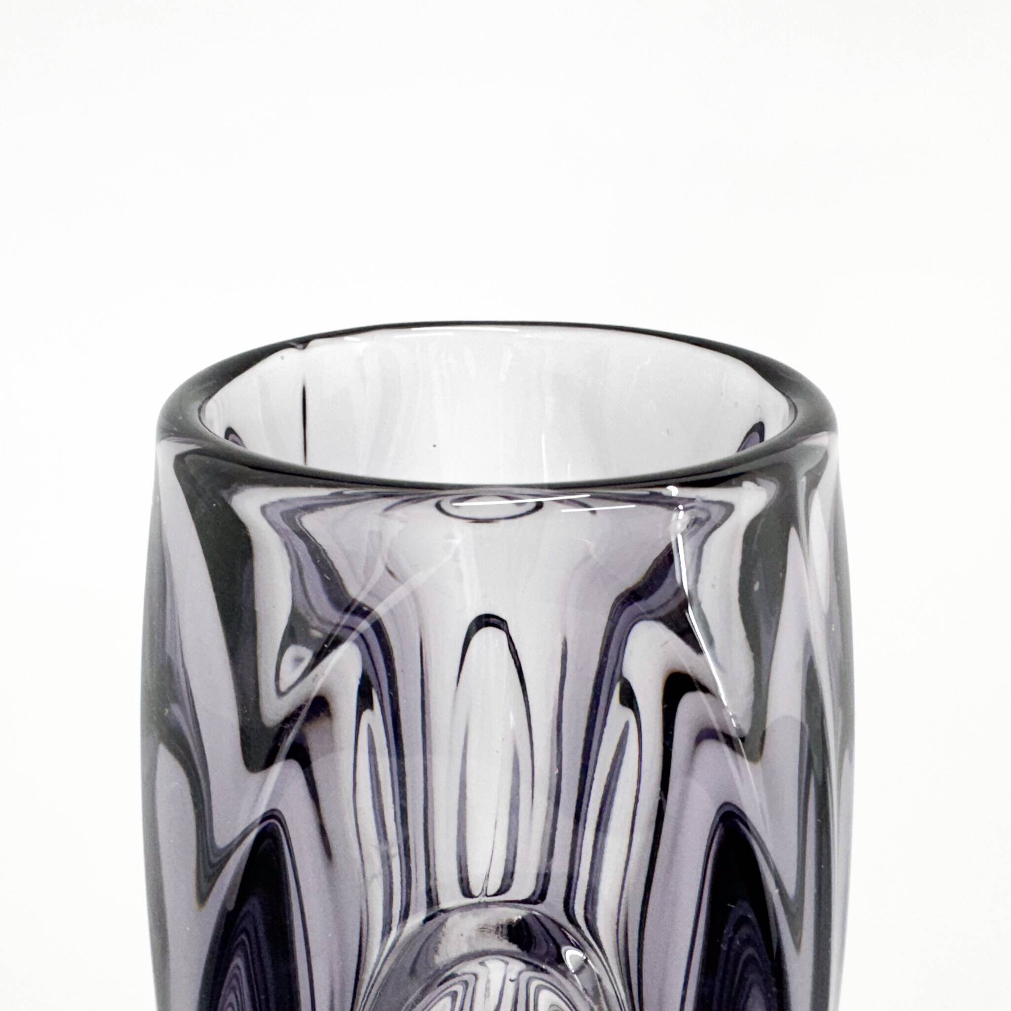 Glass Vase by Rudolf Schrotter for Sklo Union, 1950's