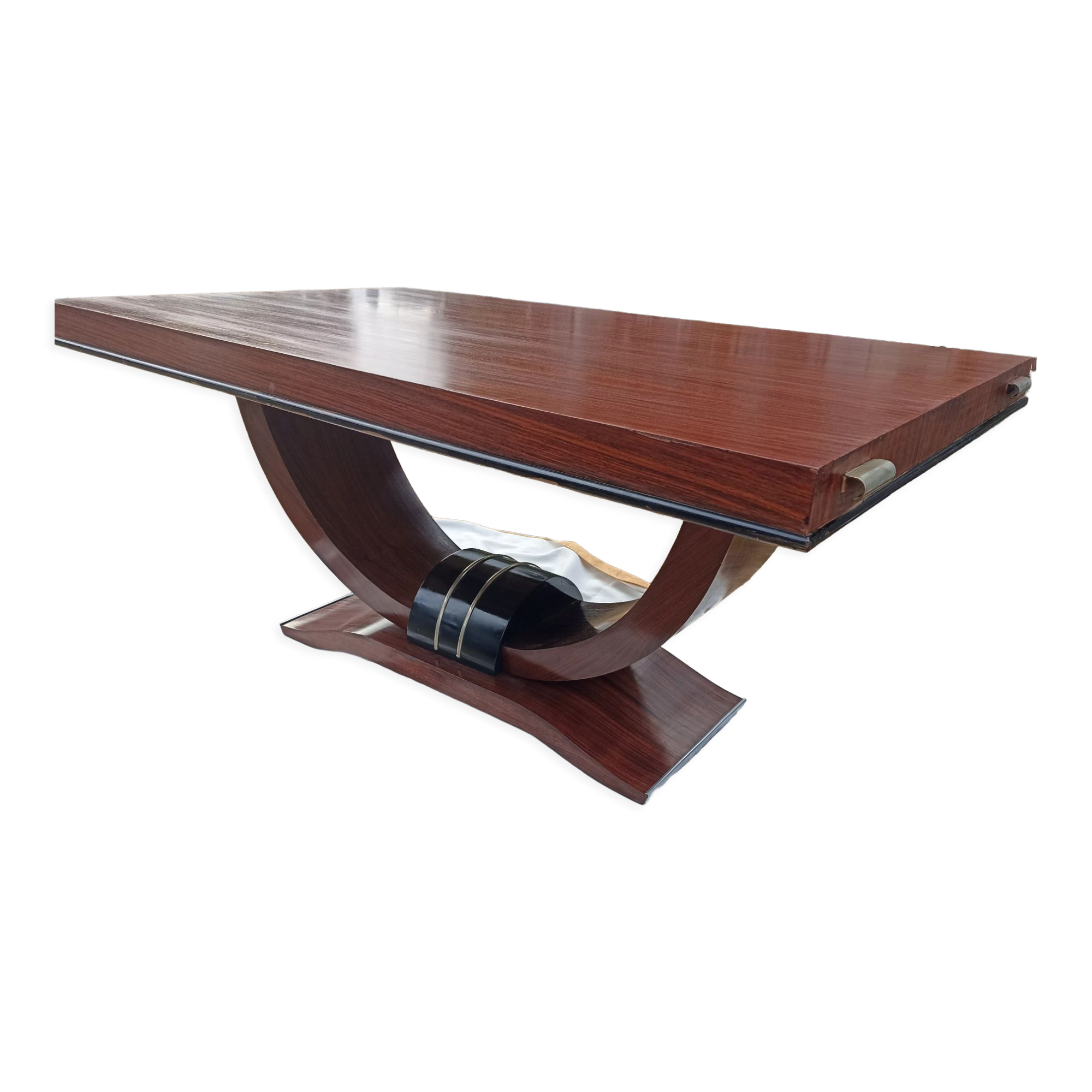 Art deco rosewood dining table