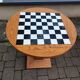 Table D'échecs Ronde - Bois - Faïence - carrelage