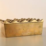Vintage solid brass ashtray by Holger BACKSTROM and Bo LJUNGBEG