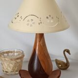 Vintage wooden table lamp