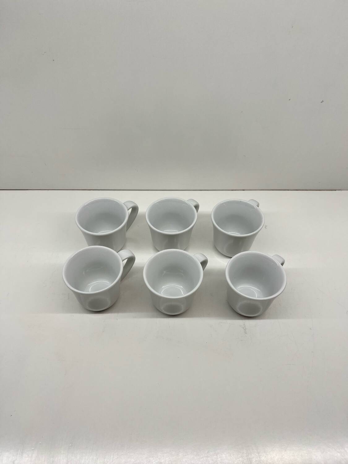 Lot de 6 tasses moka Alessi – KU – Toyo Ito – Porcelaine blanche – Des