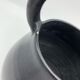 Vase Cache pot to hang handle in black ceramic