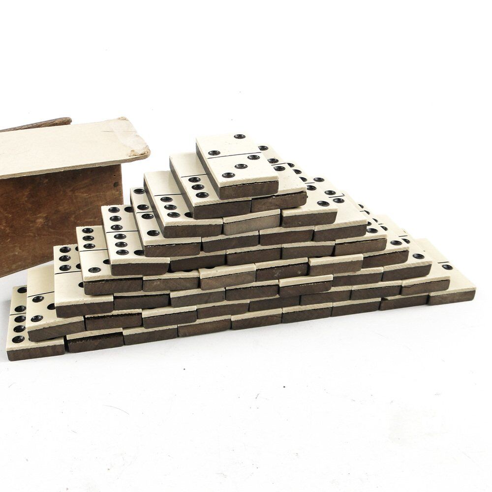 Postmodern domino game, Poland, 1950s, set of 28