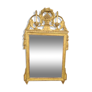 Miroir doré Louis XVI
