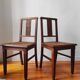 Art Deco chairs in new caned oak