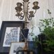 Chandelier laiton et marbre