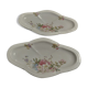 Pair of porcelain raviers floral decoration