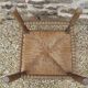 French antique turned wooden bobbin chair with rush seat