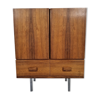 Scandinavian rosewood and chrome sideboard, 60s