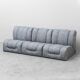 Restored vintage 3-seater modular sofa from the 1970s