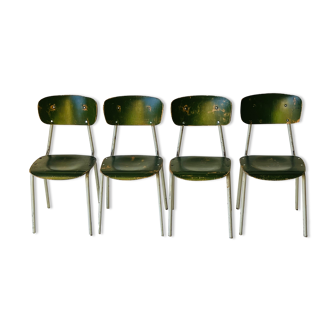 Chaises vintage, ensemble de 4