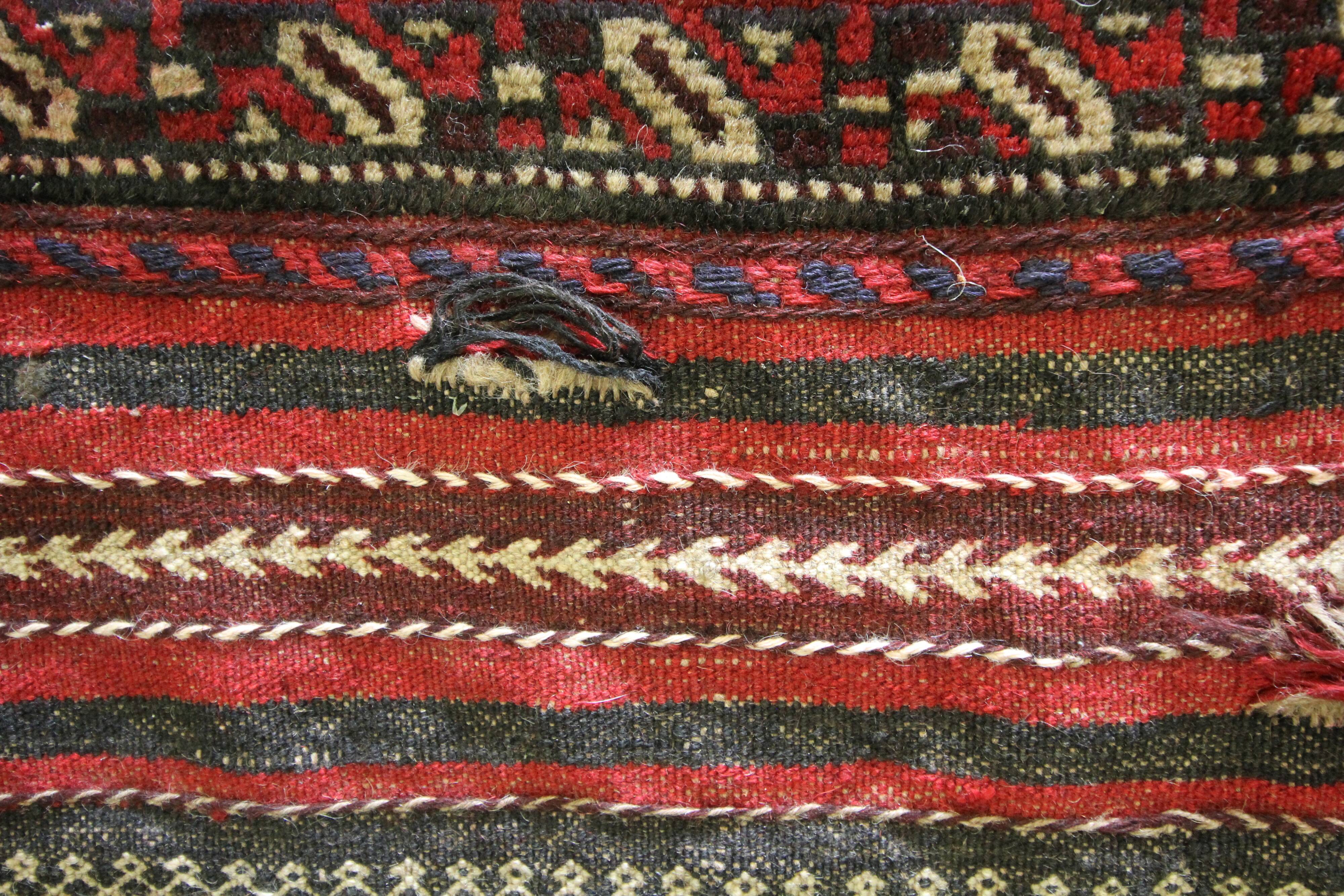 Handmade vintage afghan baluch area rug - 85x115cm